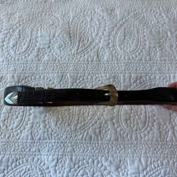 FALCONHEAD HANDMADE STERLING SILVER BELT - Picture 1 of 5